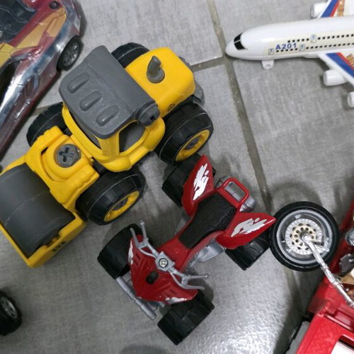 Toy cars used, assorted set