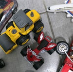 Toy cars used, assorted set
