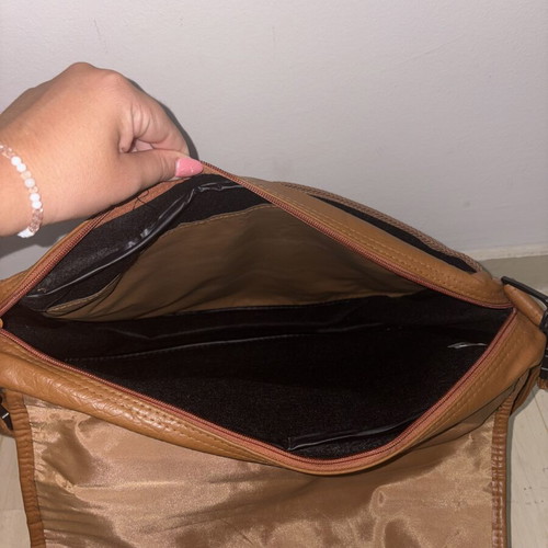 Vintage Aventis laptop bag shoulder briefcase, like new, brown