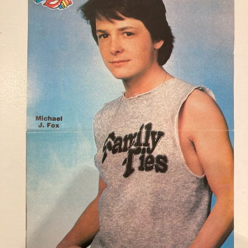 Simon Le Bon - Michael J Fox Poster from Manina magazine In good condition Price 5 Euro