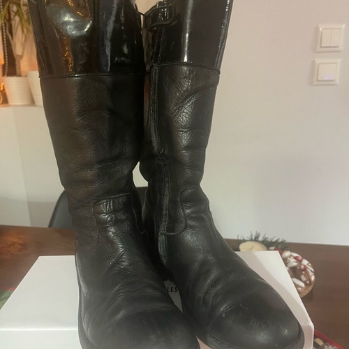 Lapin Leather Girls' Boots Used Black Size 32