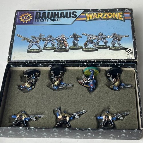 Warzone Bauhaus Blitzers Squad painted miniatures set used