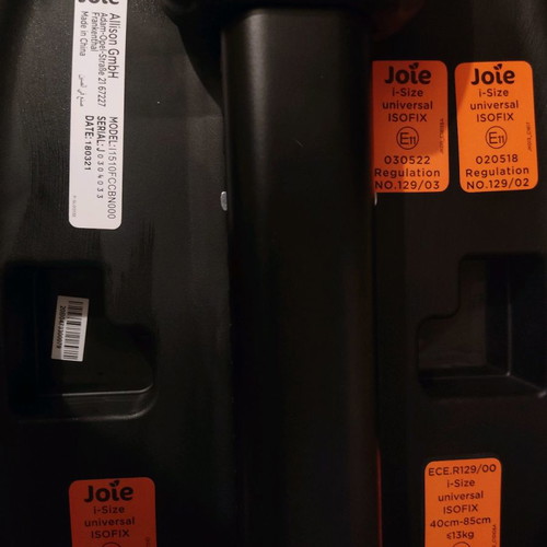 Joie i-Level 0-13 car seat used Isofix