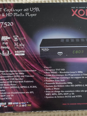 XORO HRT 7520 digital receiver like new, complete set