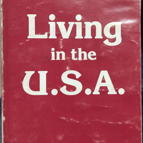 Living in the U.S.A. book in good condition signed by author
