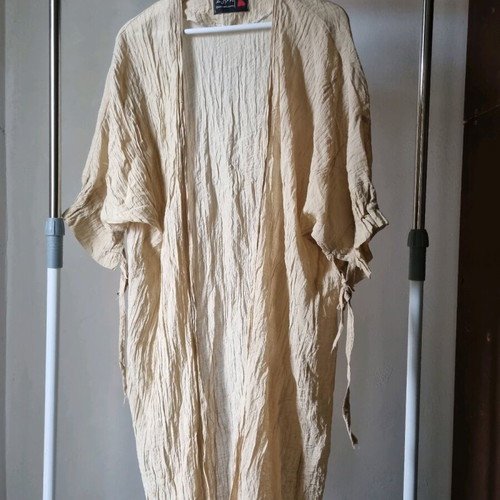 Cotton pareo like new, one size, beige