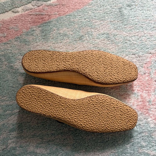 Mary Jane Loeffler Randall ballet flats size 40 like new, beige