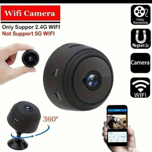 Teruhal Mini WiFi Camera with SD Card Slot and Rechargeable Battery