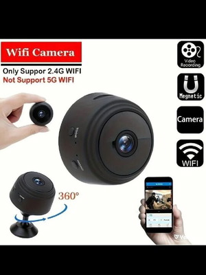 Teruhal Mini WiFi Camera with SD Card Slot and Rechargeable Battery