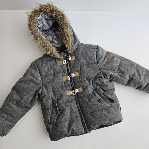 Obaïbi children's grey jacket like new, size 3, 98 cm