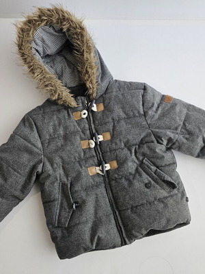 Obaïbi children's grey jacket like new, size 3, 98 cm