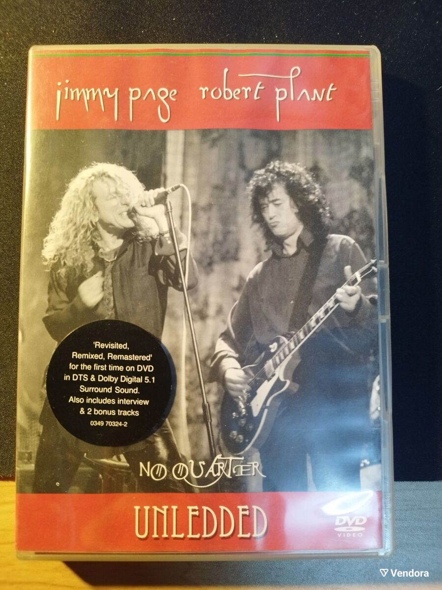 DVD Jimmy Page Robert Plant No Quarter -  11,00 - Vendora.cy