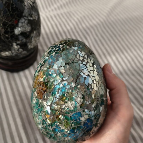 Decorative eggs on base used, very good condition