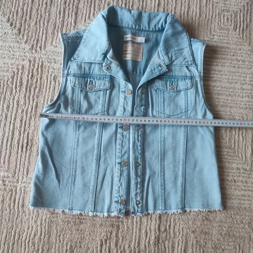 Denim vest Orchestra like new, 14Y 164cm, turquoise