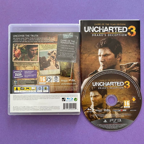 Uncharted 3: Drake's Deception Game of the Year Edition PS3 like new