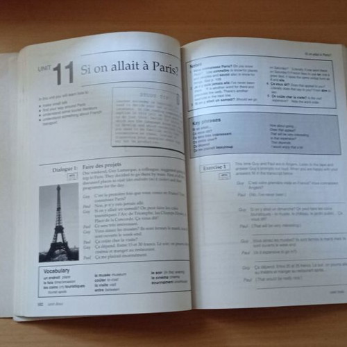 Talking Business French book used, French language