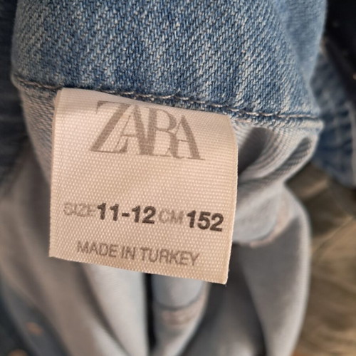 Zara denim summer dress with buttons like new, size 11-12