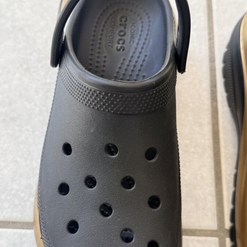 Crocs Mega Crush women's clogs black used, size 38