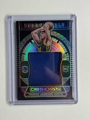 Trayce Jackson-Davis 2023-24 Panini Obsidian Unbreakable Patch RC καινούργιο