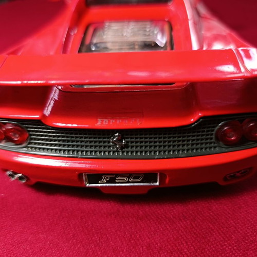 Ferrari F50 Shell Maisto μεταχειρισμένο μεταλλικό μοντέλο κλίμακας 1/18