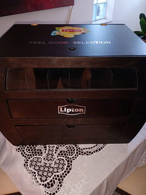Lipton Feel Good Selection wooden box, large capacity