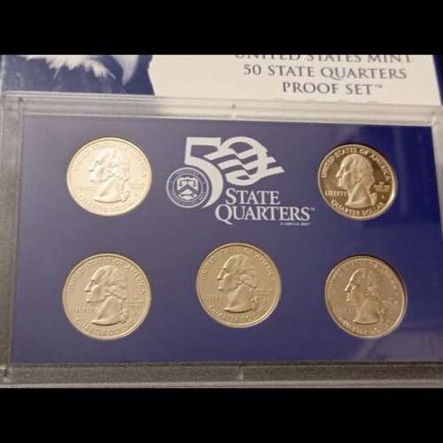 Proof Set 50 State Quarters 2000 USA new