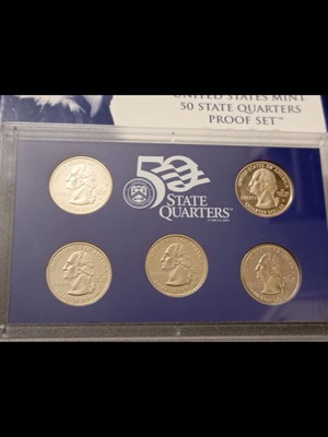 Proof Set 50 State Quarters 2000 USA new
