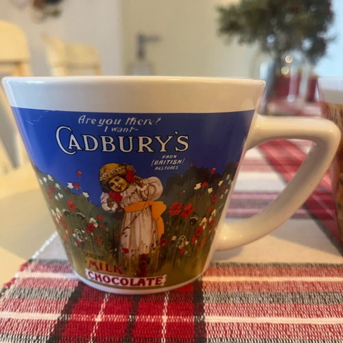 Cadbury’s collectible mugs used, set of 2 pieces