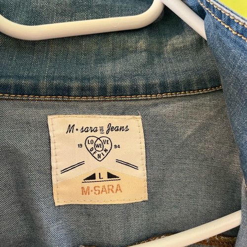 Women's denim jacket M-Sara like new, blue, size L