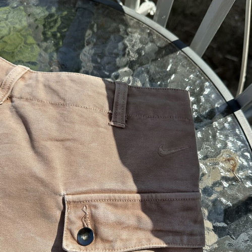 Nike cotton shorts, beige and pink, size M