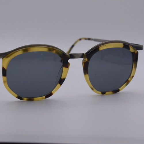 Class Model 5 Sunglasses New Old Stock Made in Italy Gun Metal Tortoise