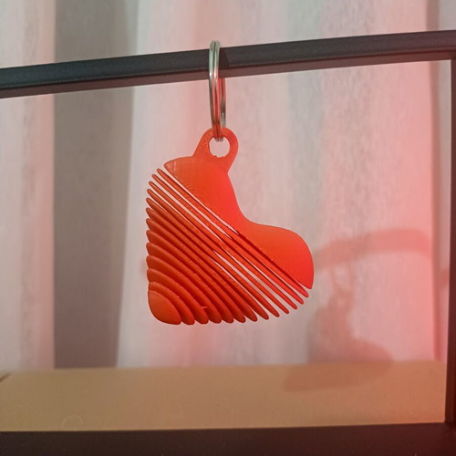Heart keychain 3D print
