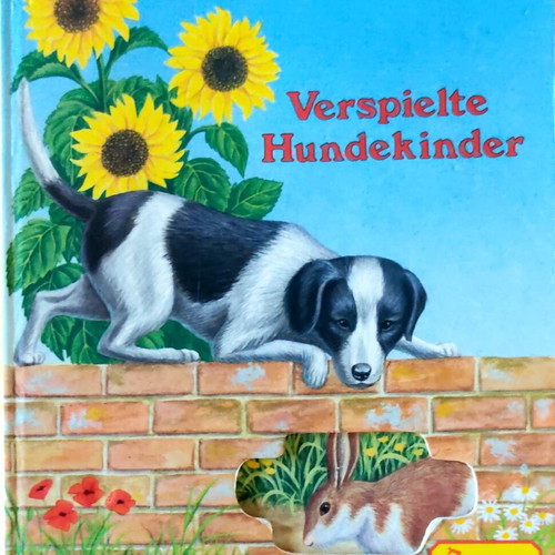Verspielte Hundekinder illustrated German children's book