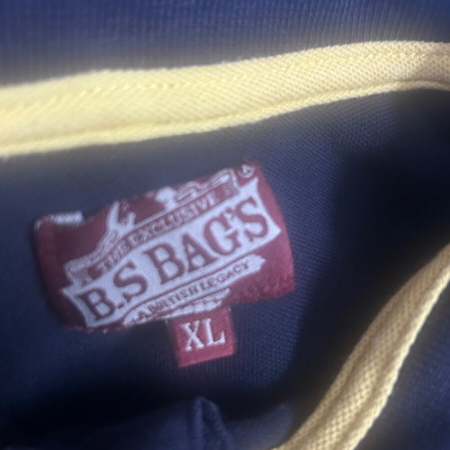 B.S.BAG'S navy blue men's polo shirt size XL like new