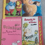 Children's English books used, set of 4