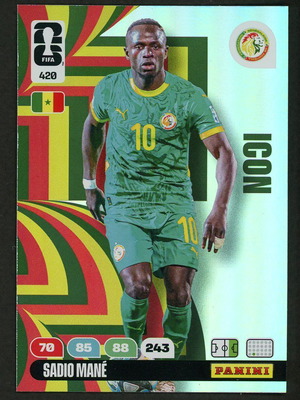 Κάρτα 2026 Panini World Cup Adrenalyn XL #420 Mane Icons σαν καινούργιο