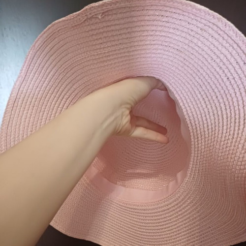 Hat pink new, one size