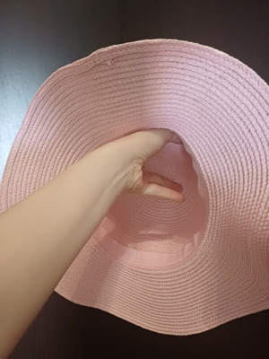 Hat pink new, one size