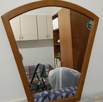 Wooden wall mirror like new, made of oak