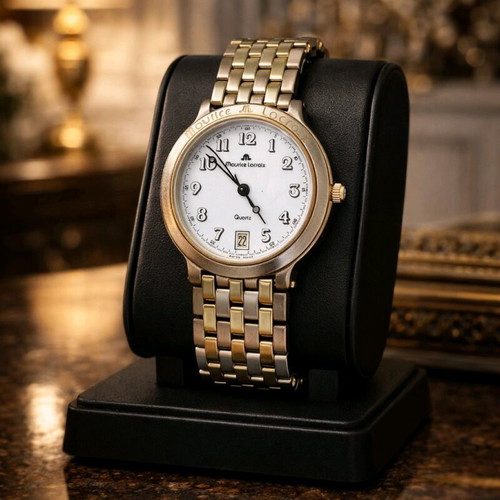 Maurice Lacroix Quartz Swiss women's watch like new, gold plated