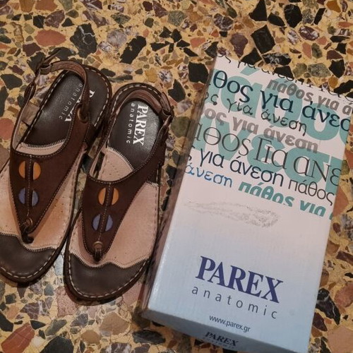 Parex women's anatomical sandals like new, size 38, brown