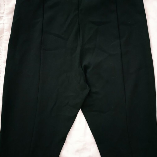 Zara pants medium black with side zipper and back slit like new