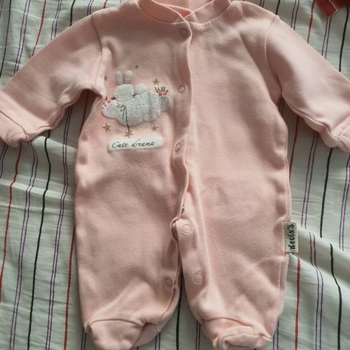 Baby winter rompers pack of 3, 1-3 months, like new, 100% cotton