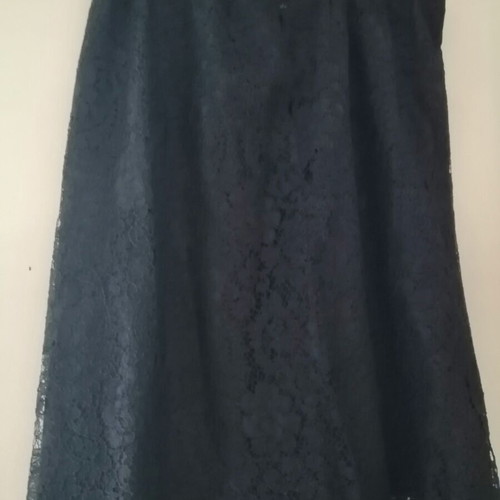 Genny black lace skirt used, size 40-42, made in Italy