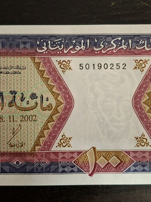 Mauritania banknote like new, 2002