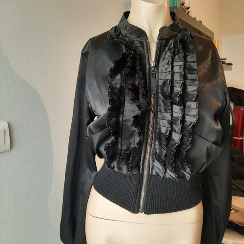 Black cardigan used, size small, V & M