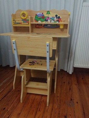 Children's desk with chair used for kids up to 10 years old