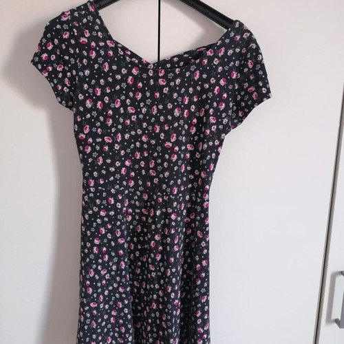 Short dress in A-line, like new, blue multicolor