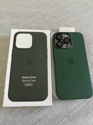 iPhone 13 Pro Silicone Case like new, green, genuine Apple