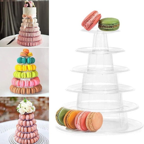 Clear 6-Tier Cake Stand New Plastic Dessert Display